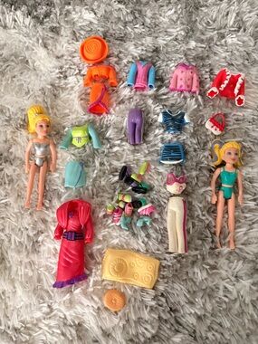Mini Fashion Dolls & Mix-and-Match Outfits - Pink, Purple, Orange, Blue